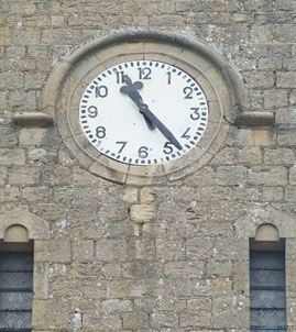 horloge cadran église Aubange